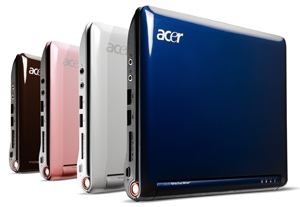 Acer Aspire One. Bilete henta frå http://www.acer.no/