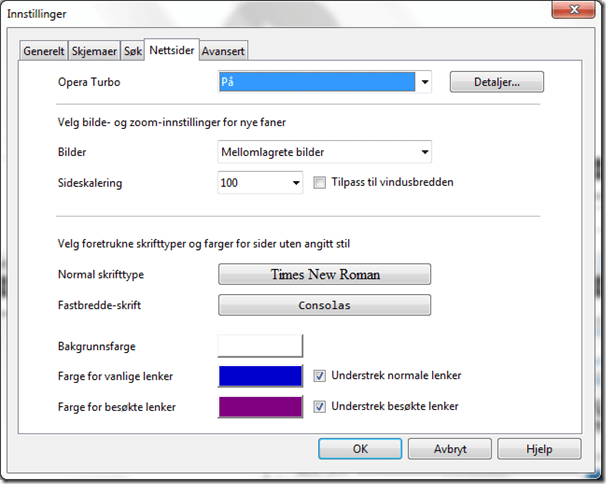 opera turbo og bilete av