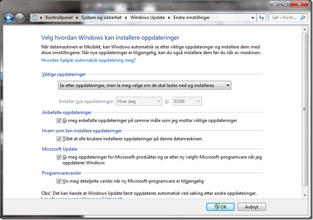 windows update bare se