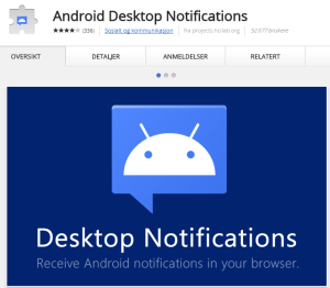 Android Desktop Notifications
